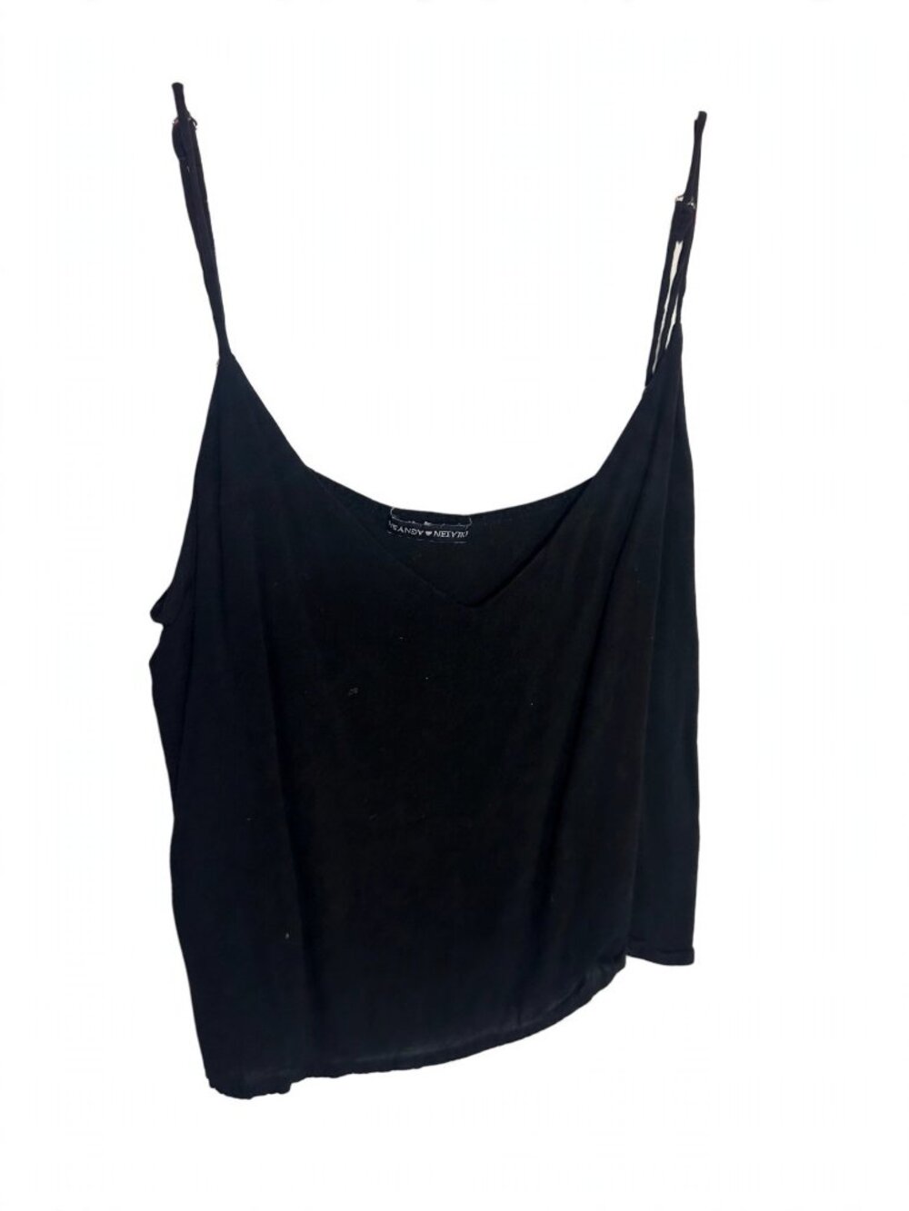 Brandy Melville Black V-Neck Flowy Camisole